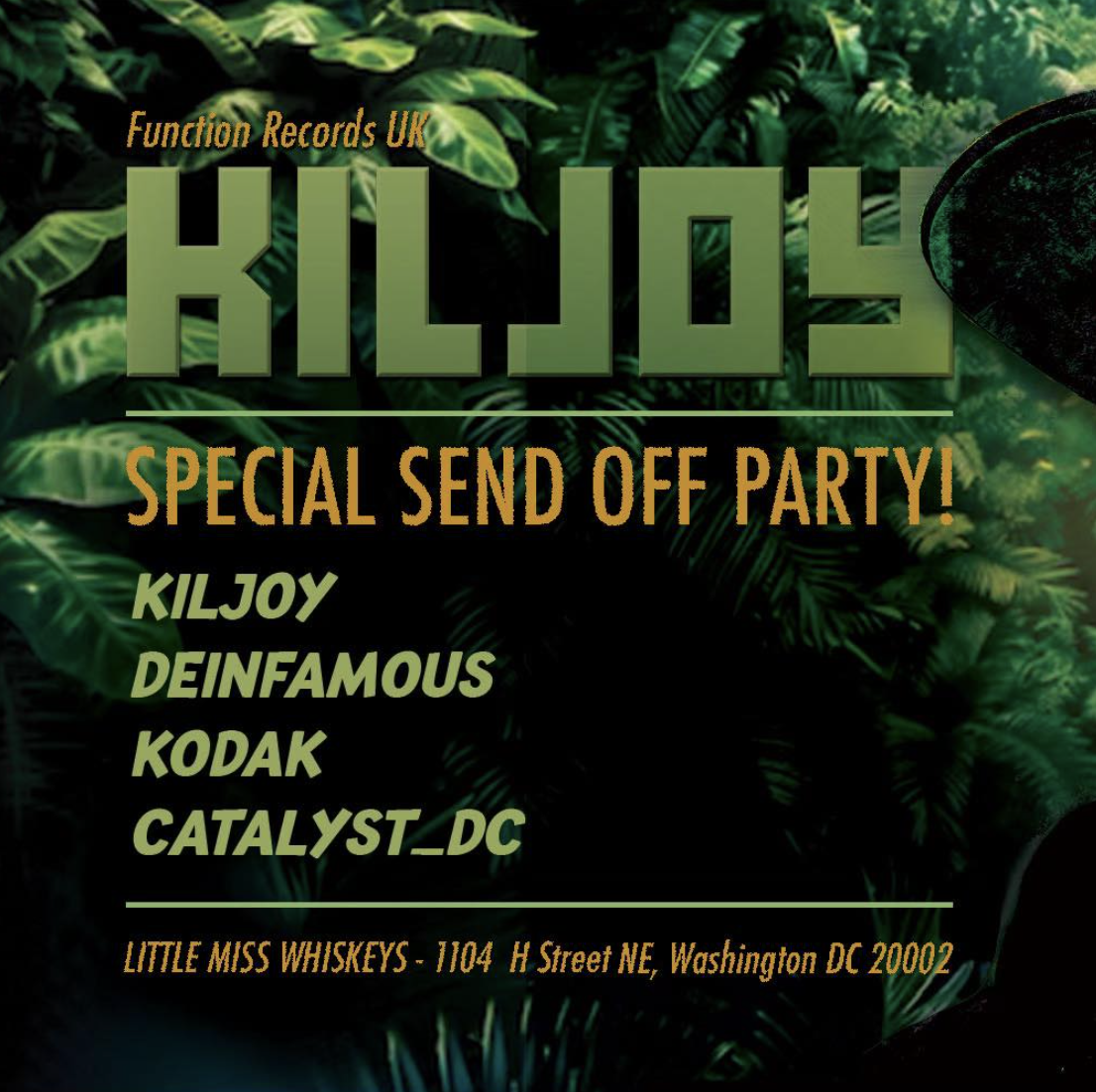 Kiljoy Going Away party – DC